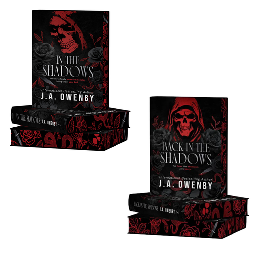 Collector's Limited Special Edition Misprint of In The Shadows Series Hardcover books with Rare Dust Jacket Design - Signed Duet Box & Swag.